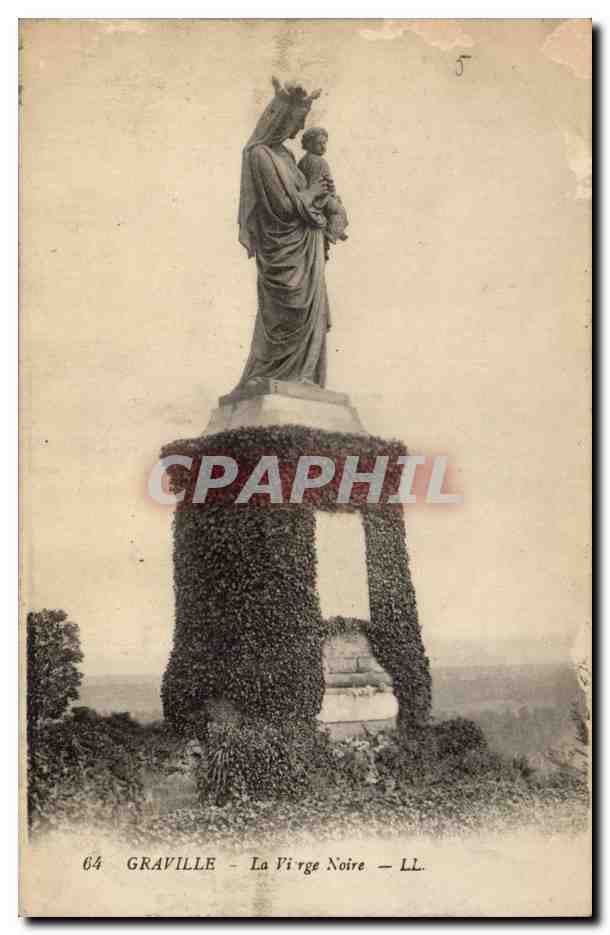 Le Havre CPA La vierge noire 