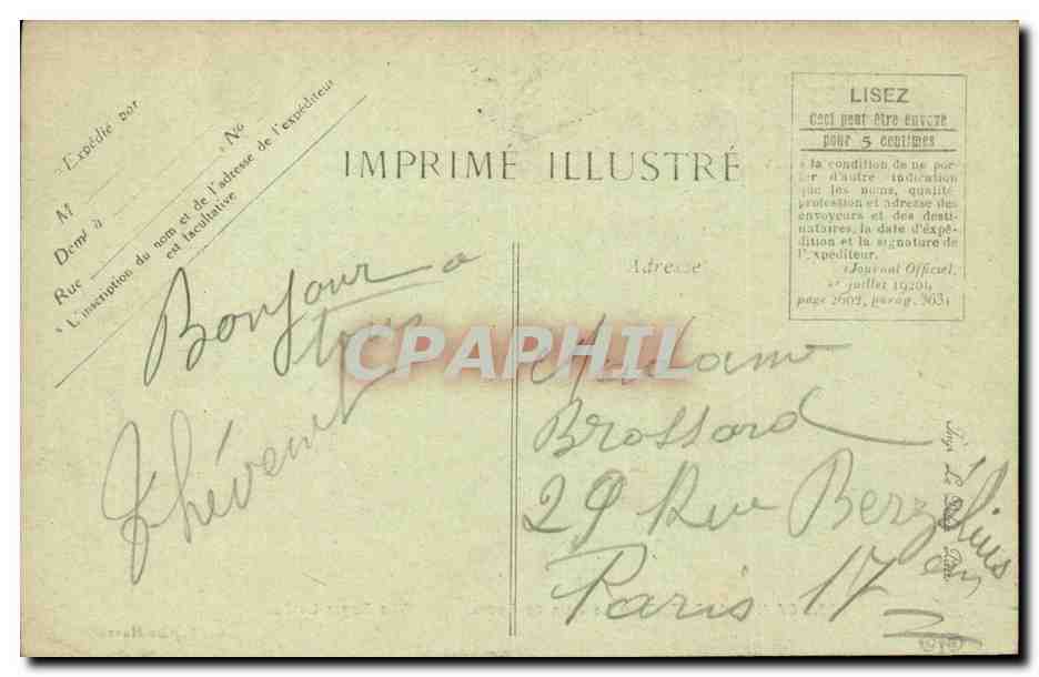 Sainte Adresse CPA Le pain de sucre — Rückseite