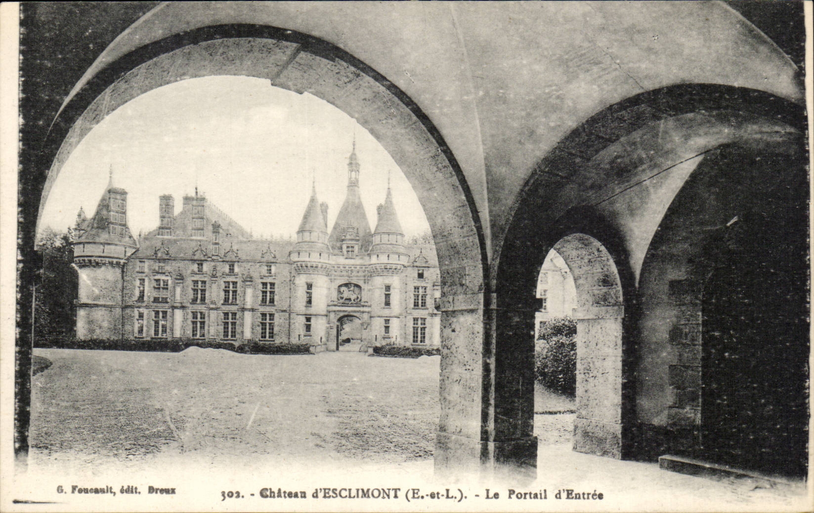 CPA Chateau d'ESclimont Le portail d'entree