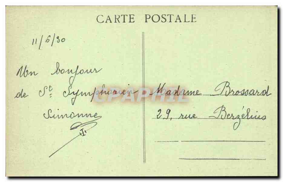 CPA Chateau d'ESclimont Le portail d'entree — Rückseite