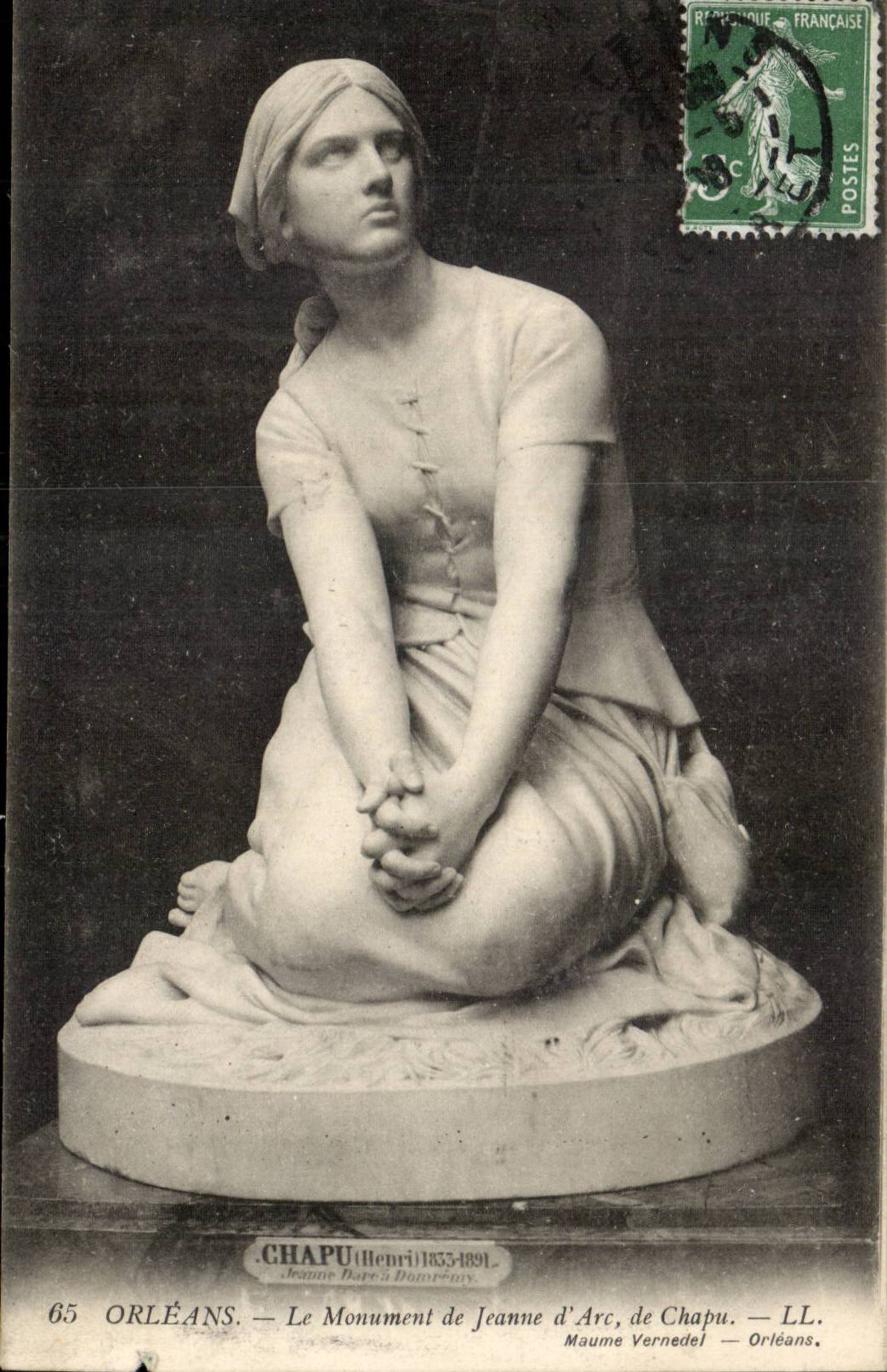 Orleans cPA Monument de Jeanne d'arc de Chapu