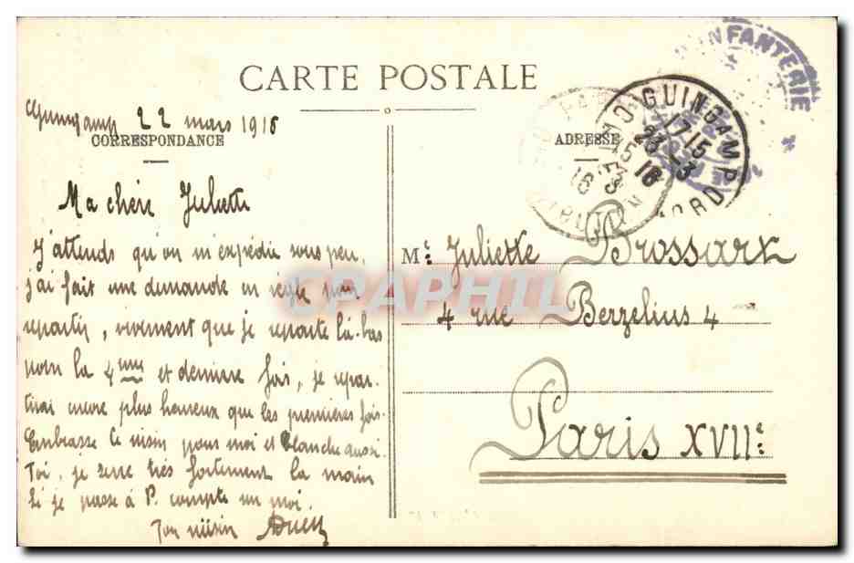 CPA Coiffe du pays de Treguier Perros Port Blanc La Roche Derrien TOp (folklore) — Verso