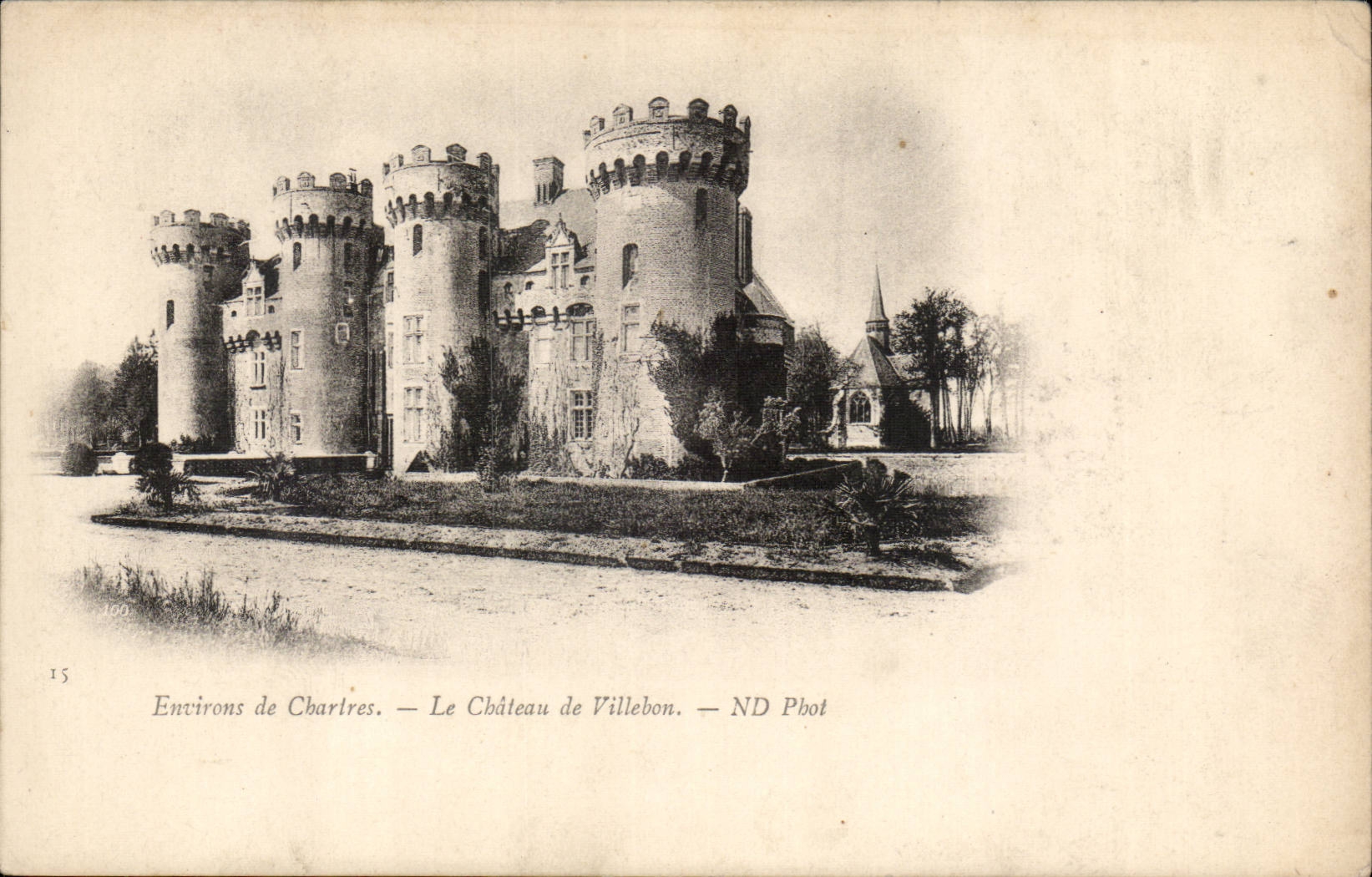 environs de Chartres CPA Le chateau de Villebon
