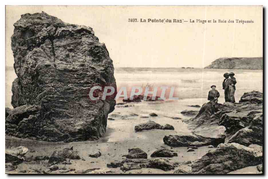 La Pointe du Raz CPA La plage et la baie des Trepasses