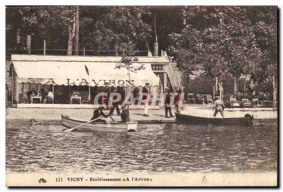 Vichy - Etablissement A L'Aviron - bateau - CPA 