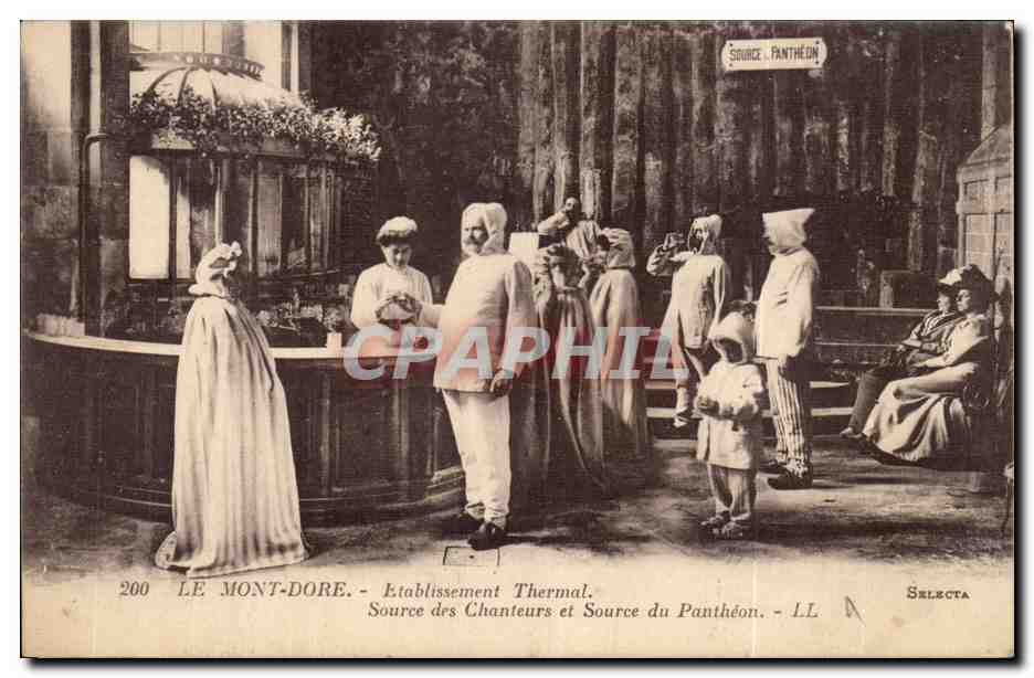 Le Mont-Dore - Etablissement Thermal. Source des Chanteurs et Source du Panthéon - Selecta