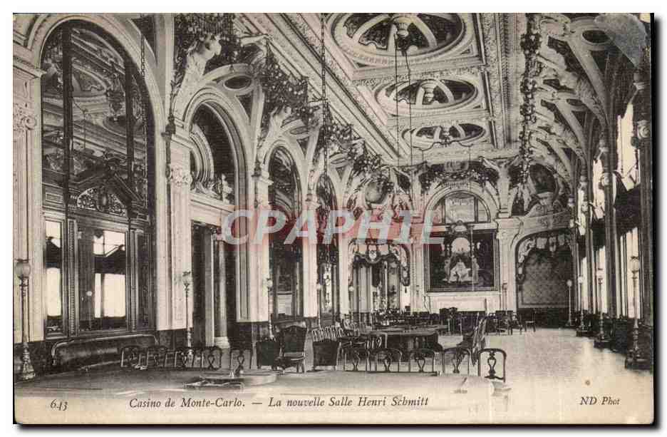 Monaco - Monte Carlo - Casino - la Nouvelle Salle Henri Sebmitt - CPA 