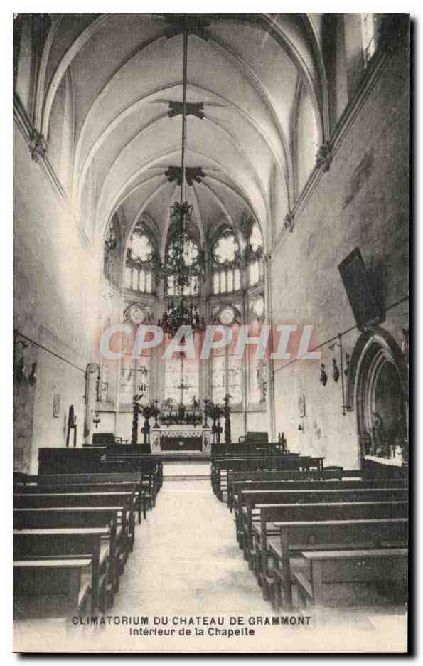 Climatorium du Chataeu de Grammont - Interieur de la Chapelle - CPA 