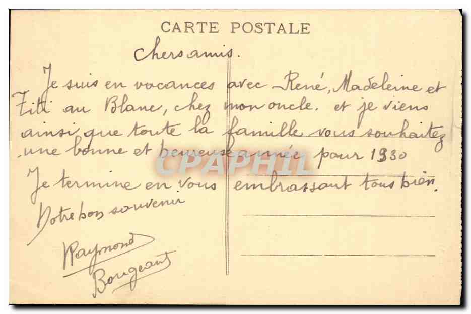 Le Blanc - Chateau Brun un Ville haute - CPA  — Rückseite