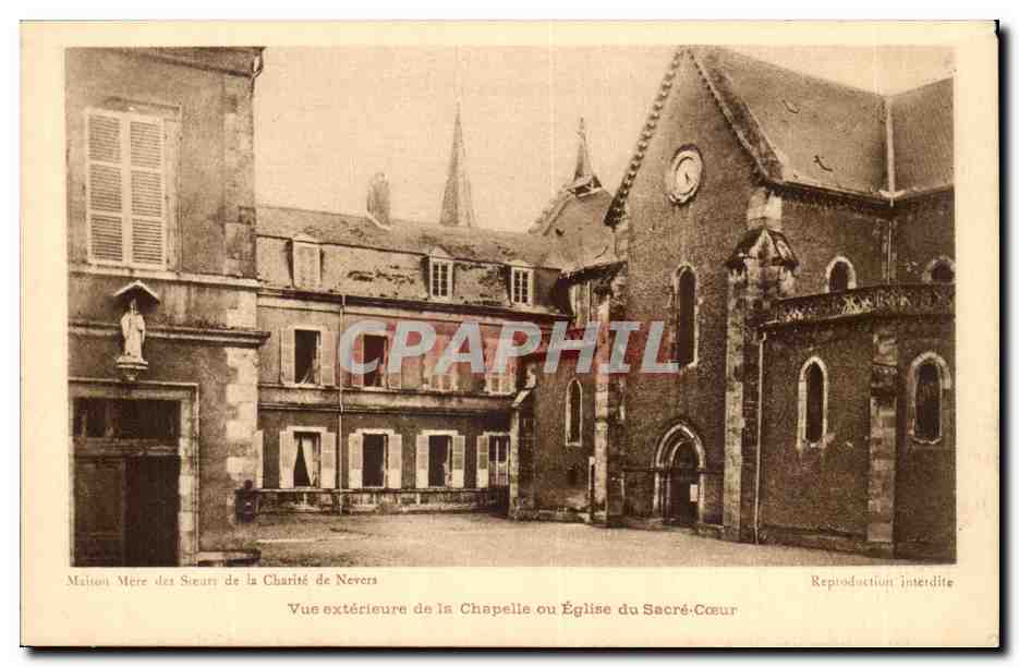 Maison Mère des Sœurs de la Charité de Nevers — Vue extérieure de la Chapelle ou Église du Sacré-Cœur