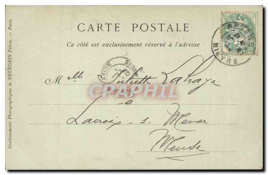 Nevers - la Porte du Croux et son avant porte - CPA  — Rückseite