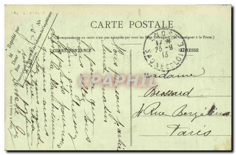 Les Settons - Vue Generale du Mur de garde - Le Morvan Illustre - CPA  — Rückseite