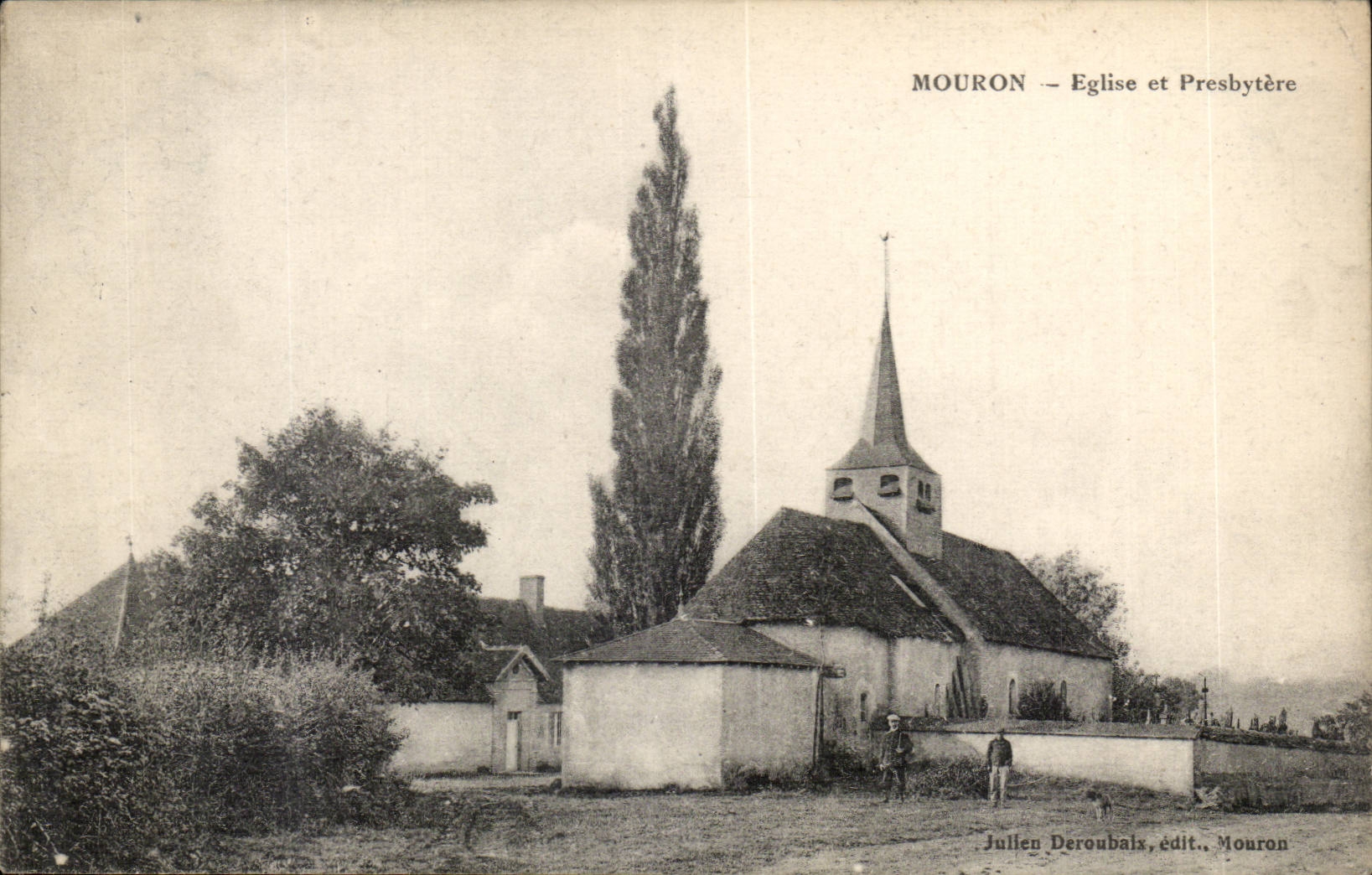 Mouron - Eglise et Presbytere - CPA 