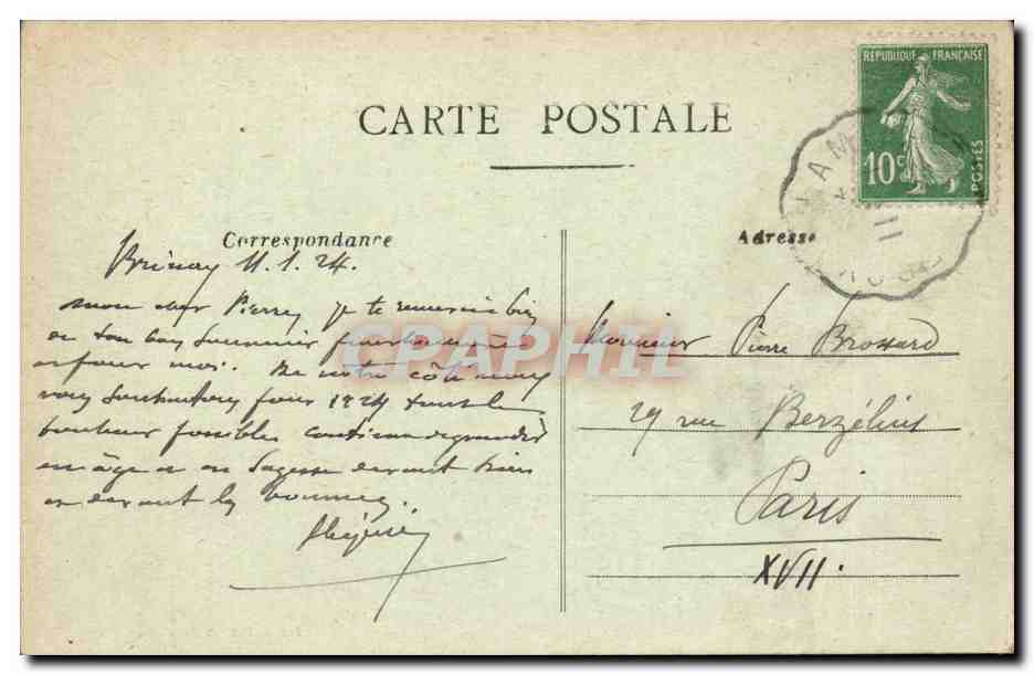 Mouron - Eglise et Presbytere - CPA  — Back