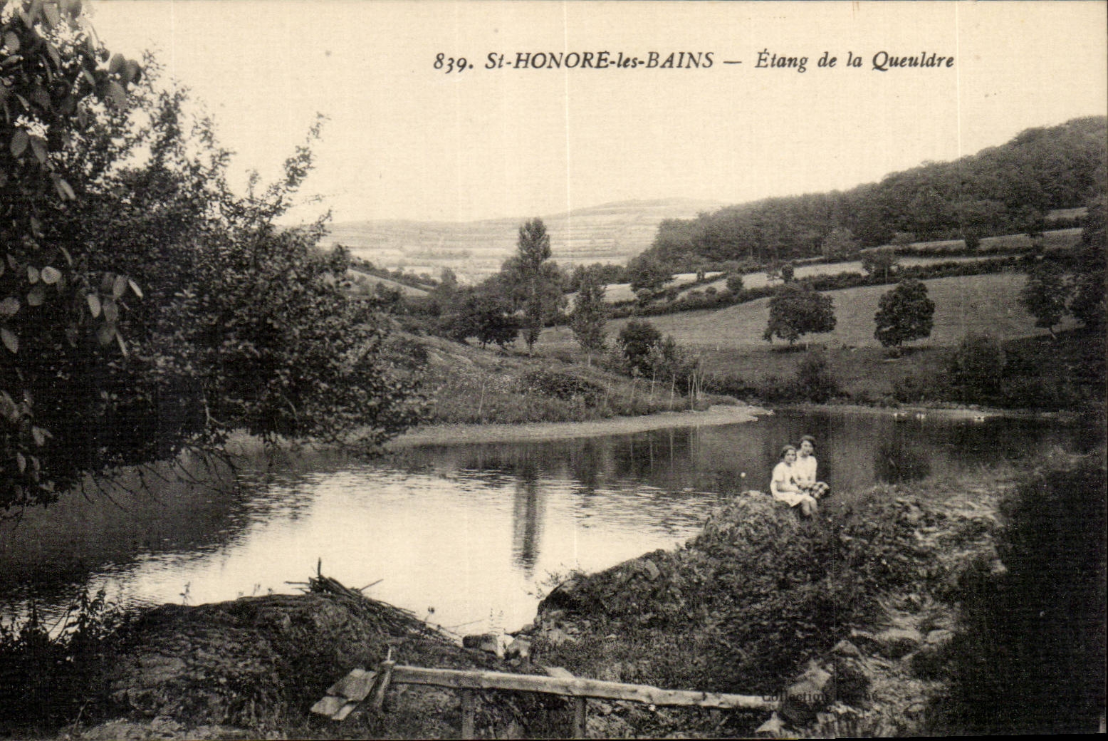 St Honore les Bains - Etang de la Queuldre - CPA 