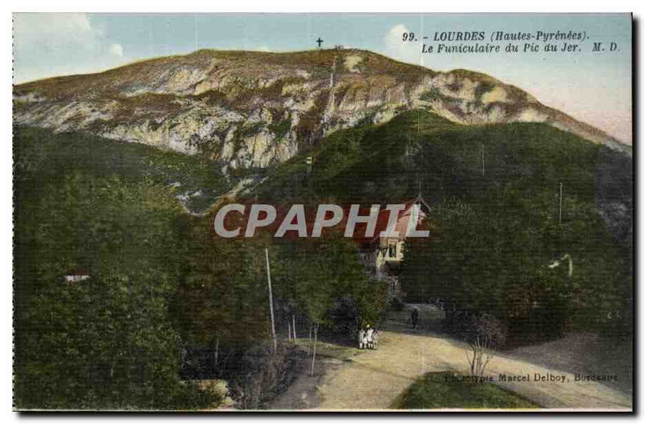 CPA Lourdes Le funiculaire du pic du Jer