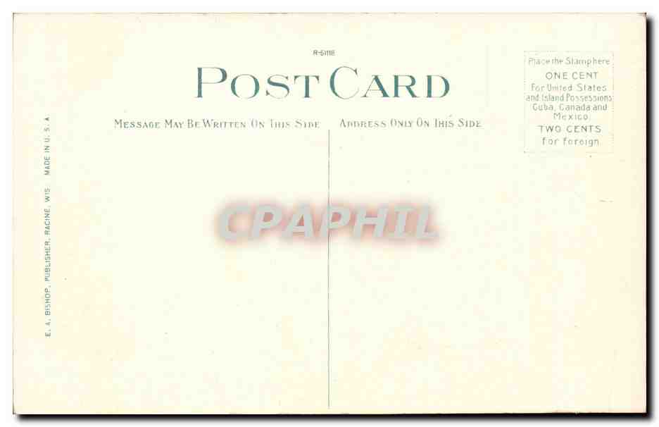 Etas Unis - United States - USA - Madison Wisconsin - New State Capitol - CPA  — Back