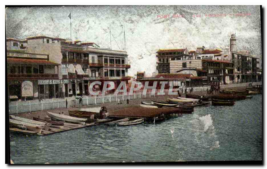 Afrique - Africa - Eygypte - Egypt - Port Said - - Quai Francois - bateau - CPA 