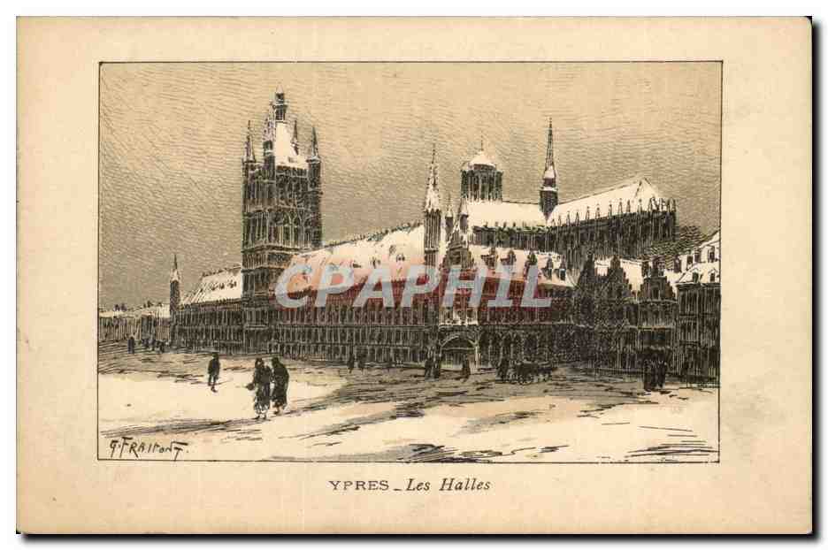 Belgique - Belgien - Belgium -Ypres - Les Halles - CPA 