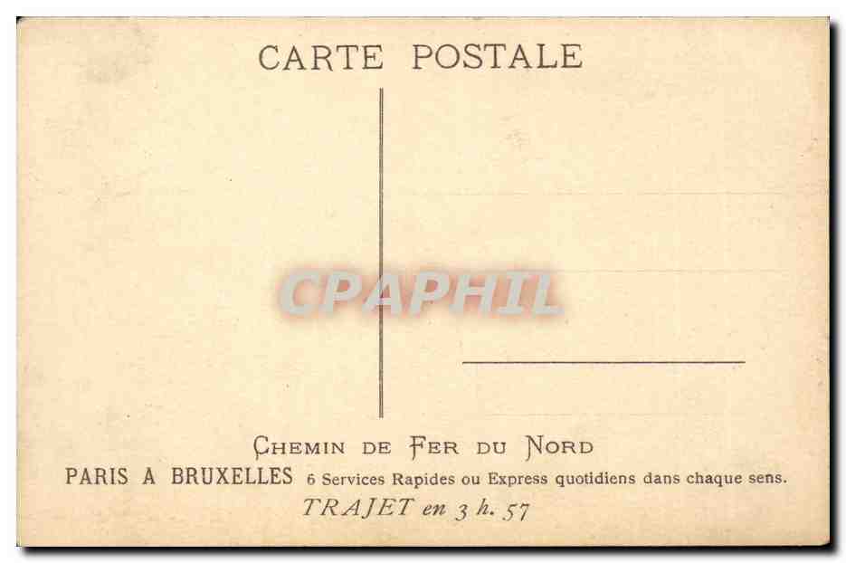 Belgique - Belgien - Belgium -Ypres - Les Halles - CPA  — Rückseite