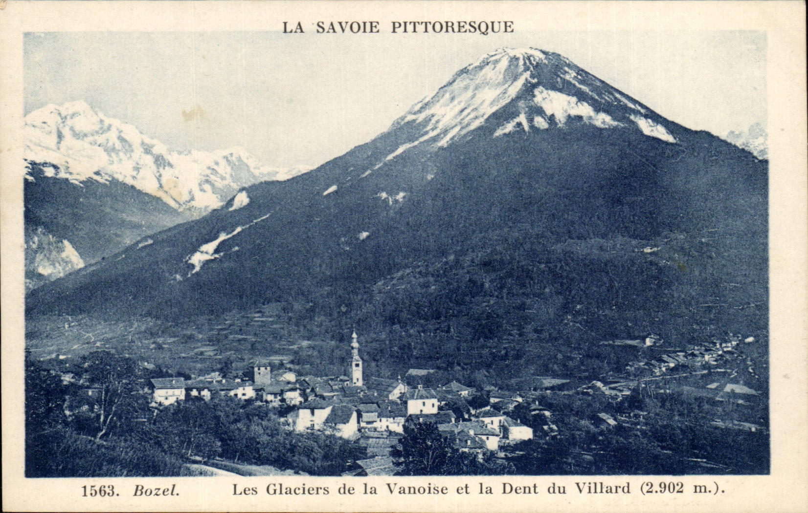 Bozel - Le Glaciers de la Vanoise et la Dent du Villard 2902m - CPA 