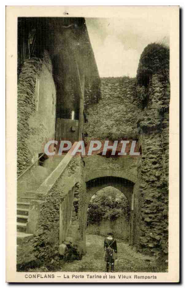 Conflans - La Porte Tarine et les Vieux Remparts — éditeur Billot, n° de série non visible