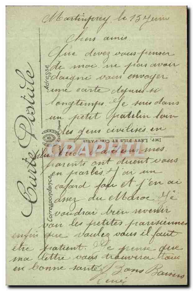 Au Sahara — Cases Indigènes — SCÈNES ET TYPES. — LL. — n° 6415 — Verso