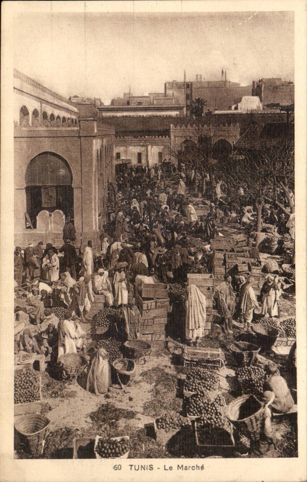 Afrique - Tunisie - Africa - Tunis - Le Marche - CPA 