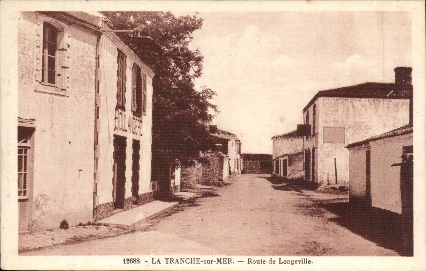 La Tranche sur Merc CPA Route de longeville