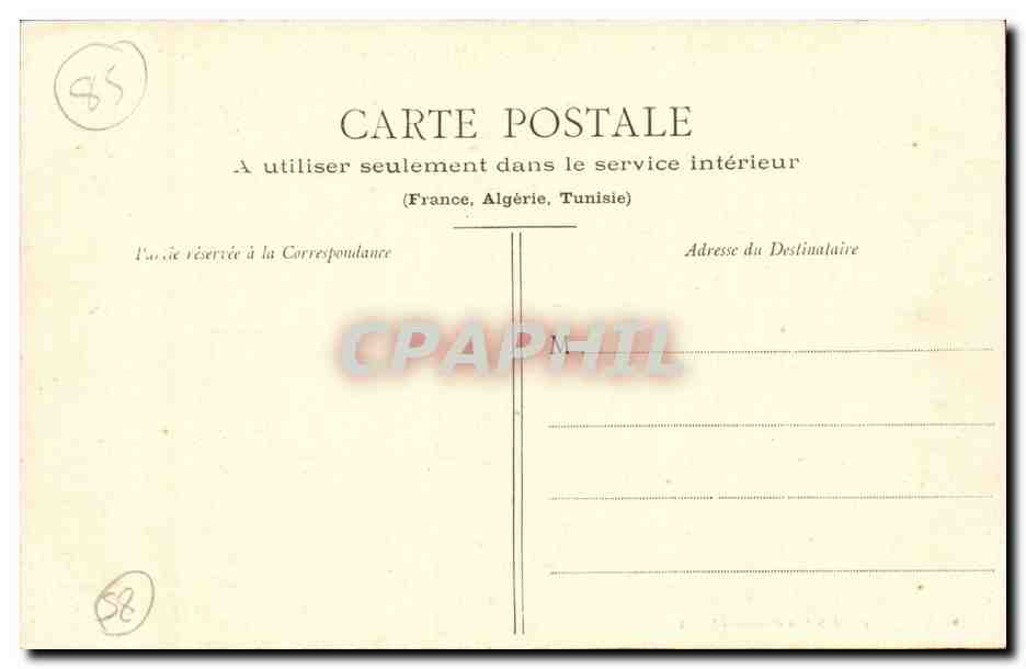 Les Sables-d'Olonne — Dans les Parcs à Huîtres — Collection Lucien-Amiaud, N° 1547 — Rückseite