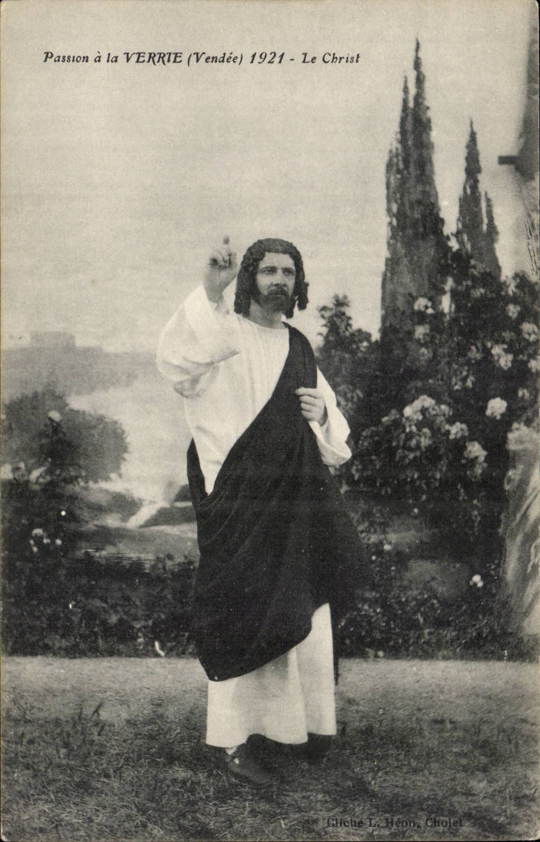 CPA Passion a la Verrte Le Christ 