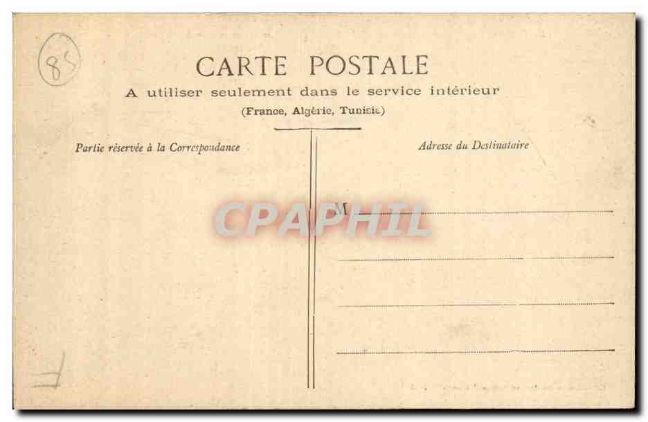 SAbles d'olonne CPA Le dundee La Mere Rousseau recevant un coup de mer pendant la tempete du 12 decembre 1903 — Back