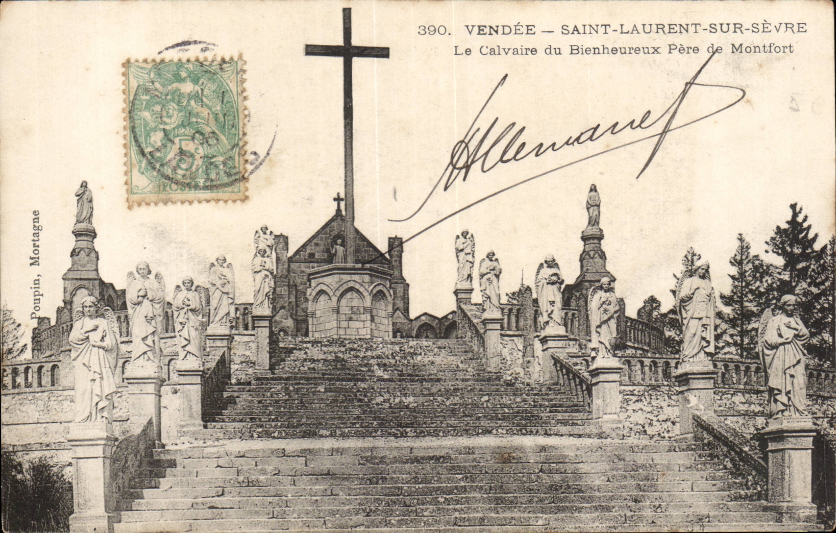 Saint Laurent sur SEvre CPA Le calvaire du bienheureux Pere de Monfort