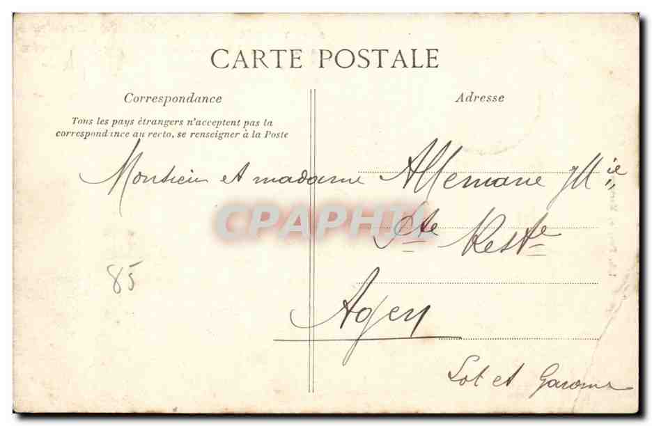 Saint Laurent sur SEvre CPA Le calvaire du bienheureux Pere de Monfort — Back