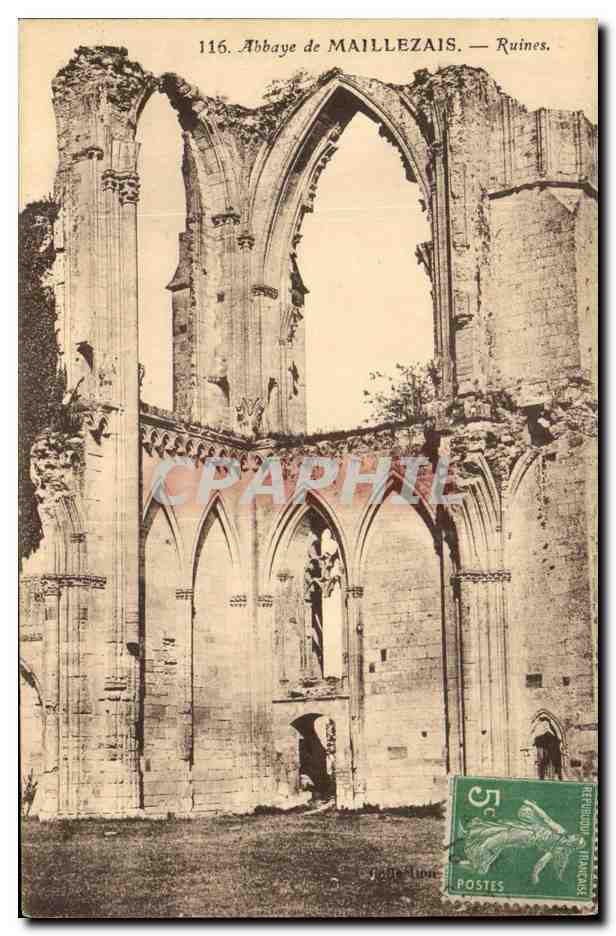 CPA Abbaye de Maillezais Ruines