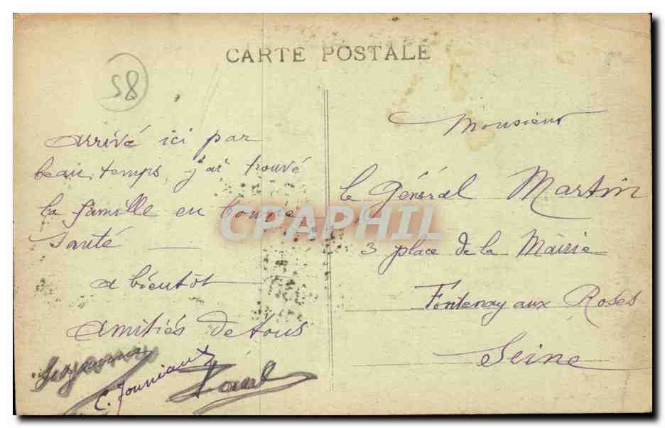 Les Sables-d'Olonne — Entrée du Port, la Tour d'Arundel — Édition des Nouvelles Galeries, n°138 — Verso