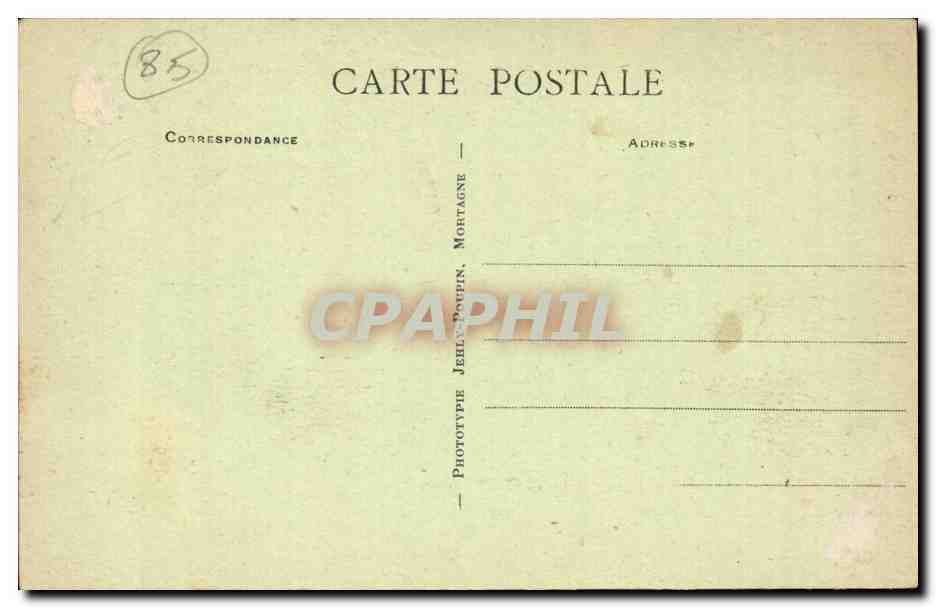 SAbles d'olonne CPA La plage (enfants) — Verso