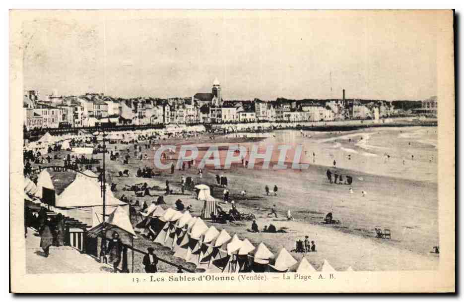 SAbles d'olonne CPA La plage