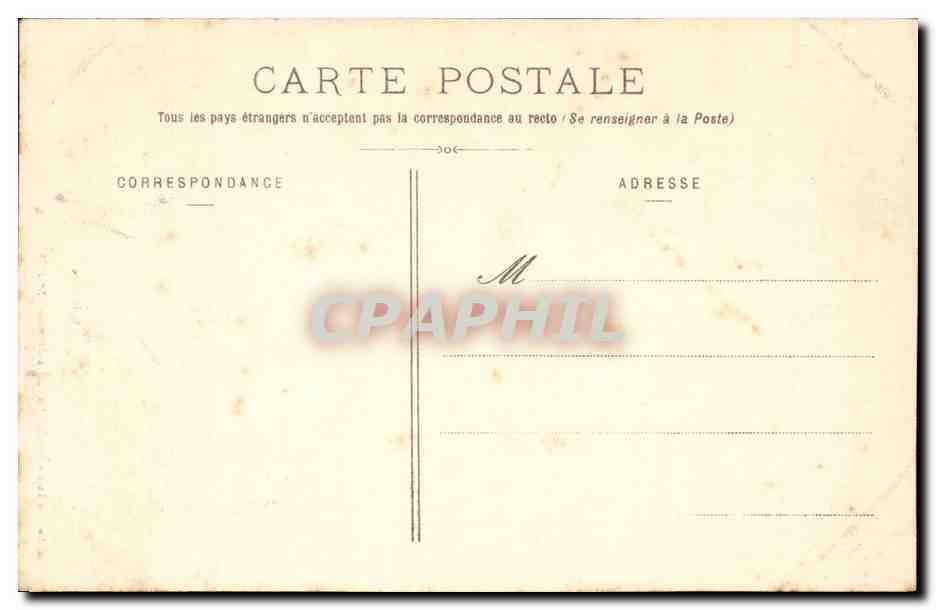 CPA Folklore Costume Sablaises — Verso