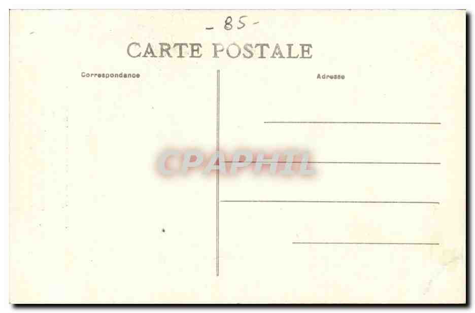 CPA Les jolis costumes de Vendee Costume des Sables d'Olonne Bethmale (folklore costumes) TOP Vendee — Verso