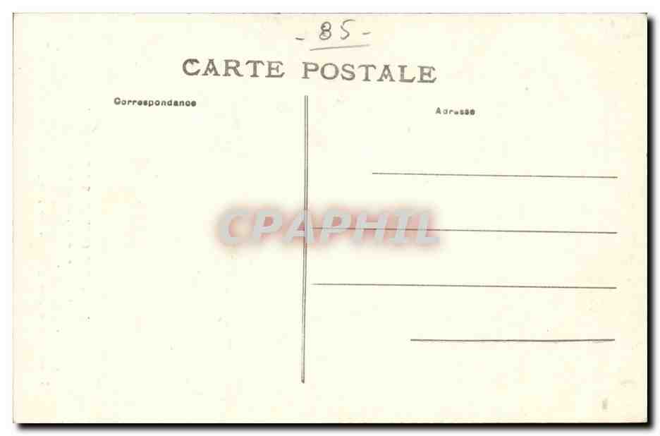 CPA Jolis costumes de France Sables d'olonne (folklore costumes) TOP Vendee — Verso