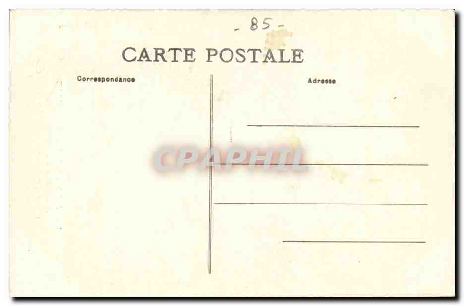 CPA Jolis costumes de France Sables d'olonne (folklore costumes) TOP Vendee — Verso