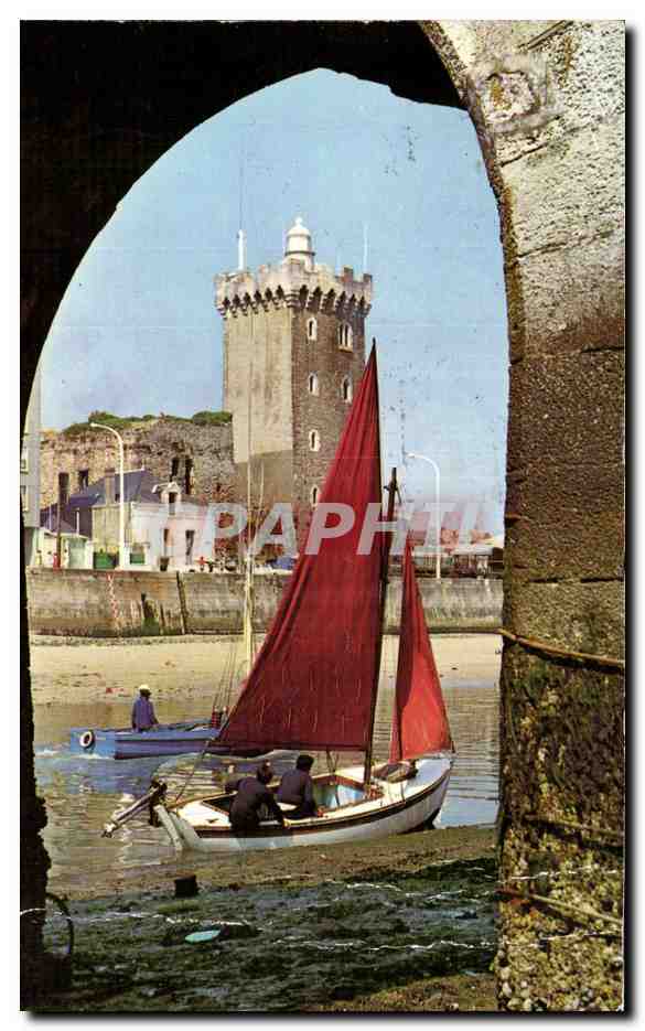 Les Sables-d'Olonne — L'entrée du port et la Tour d'Arundel — Éditeur : Craphill