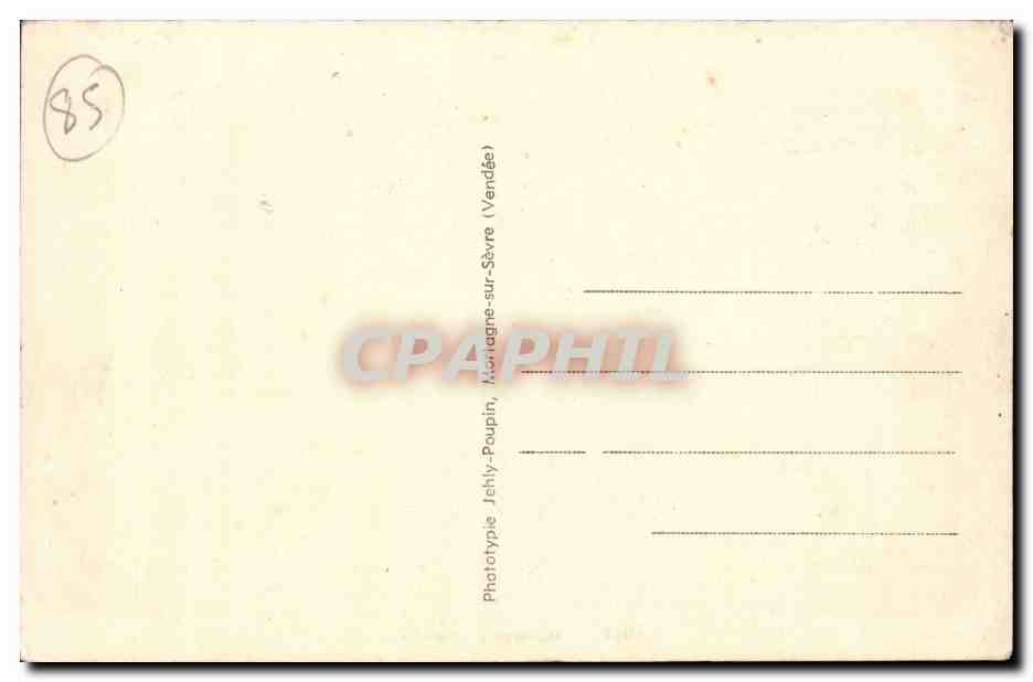 Maillezais CPA Vieille chapelle abandonnee dite l'aumonerie — Verso