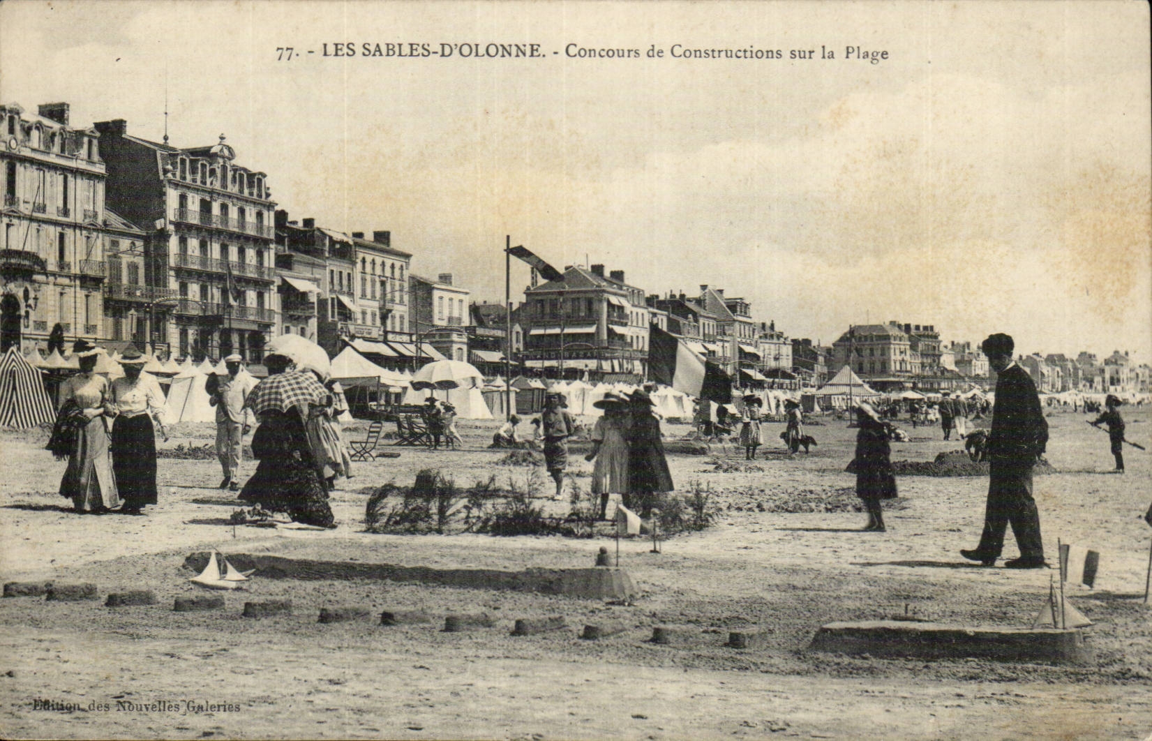 Les Sables-d'Olonne - Concours de Constructions sur la Plage - Édition des Nouvelles Galeries