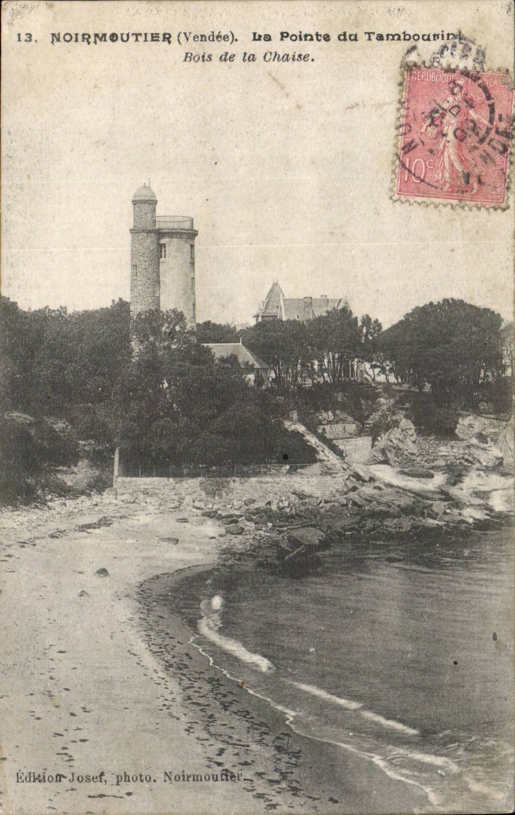 CPA Ile de Noirmoutier La pointe du Tambourin Bois de la Chaise