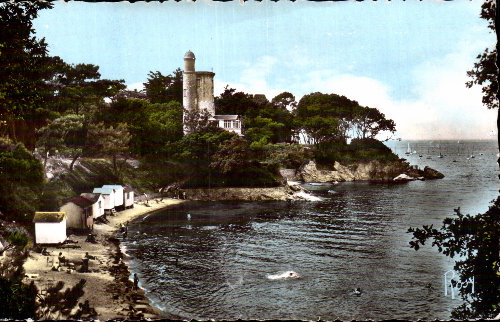 Noirmoutier CPA Plage de l'anse rouge et tour Plantier