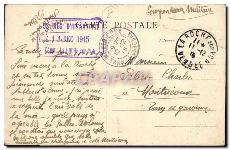 Les Sables-d'Olonne - La Plage, un jour de Fête — Lib. Poupine Moflagne, n°13 — Rückseite