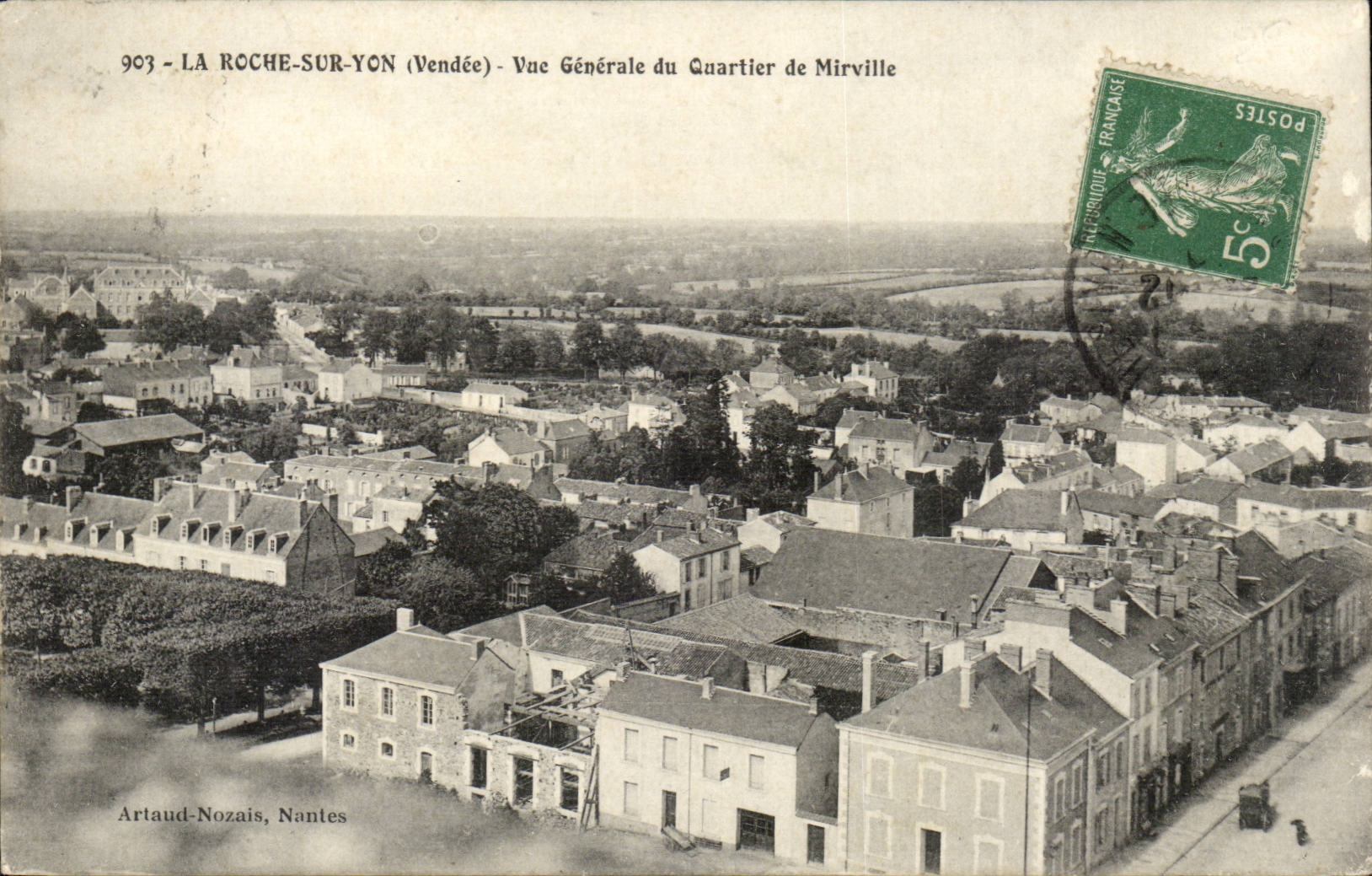 LA ROCHE-SUR-YON (Vendée) - Vue Générale du Quartier de Mirville — Artaud-Nozaïs, Nantes