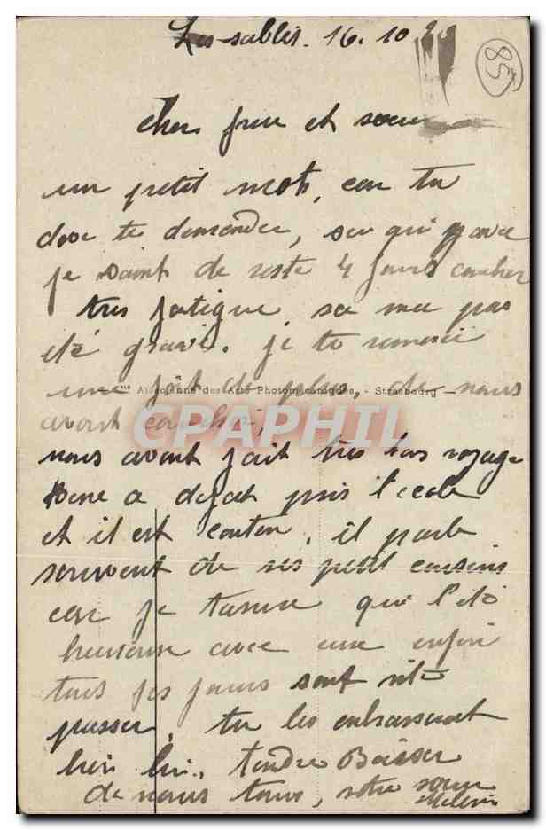 Les Sables d'Olonne - Promenade à âne sur la Plage - n° 163 — Verso